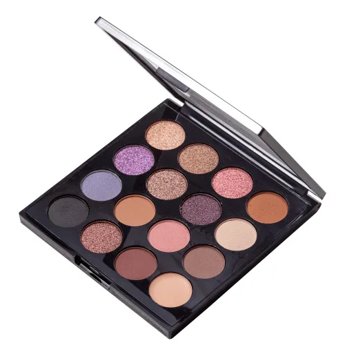 Paleta Ruby Rose Sombra Flowers 15cores Hb 1018 Un - RUBY ROSE