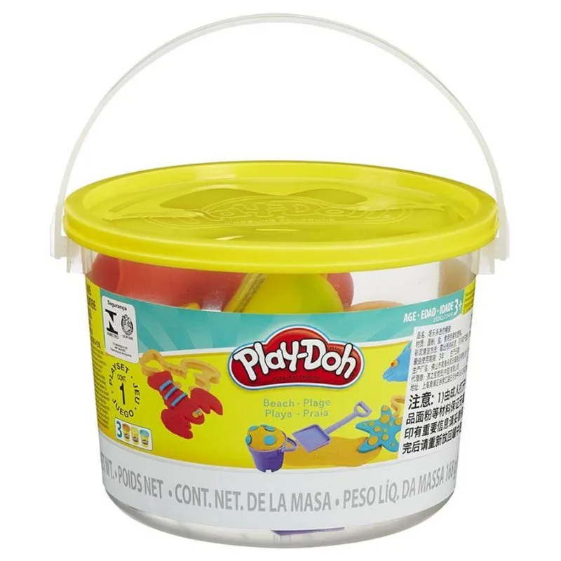 Conjunto Play-Doh Hasbro Mini Balde Praia