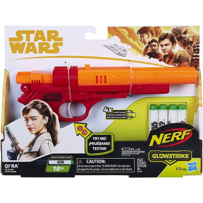 Lançador Nerf Star Wars Glowstrike Blaster Qi'Ra Hasbro