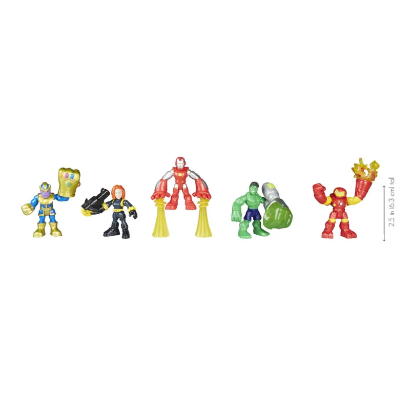 Conjunto de Mini Figuras - Playskool Heroes - Marvel Super Heroes - Esquadrão Poderoso - Hasbro
