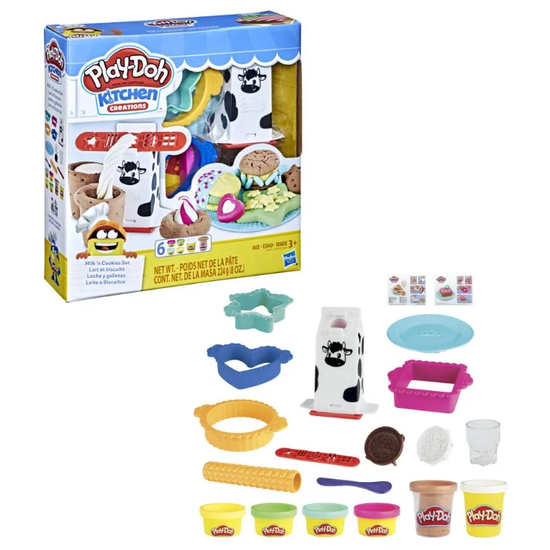 Conjunto Massa de Modelar - Play-Doh - Leite e Biscoitos - Kitchen Creations - Hasbro
