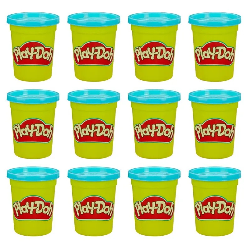 Massa De Modelar - Play-Doh - Conjunto Com 12 Potes - Azul - Hasbro