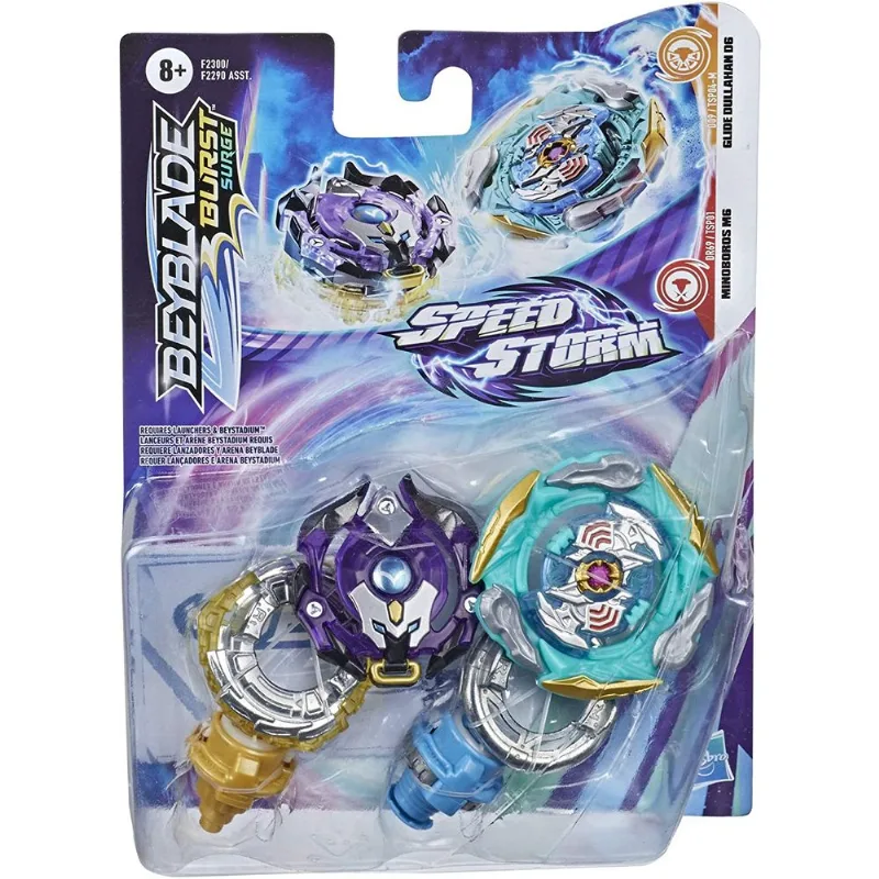 Beyblade Burst Speed Storm Minoboros M6 e Glide Dullahan D6