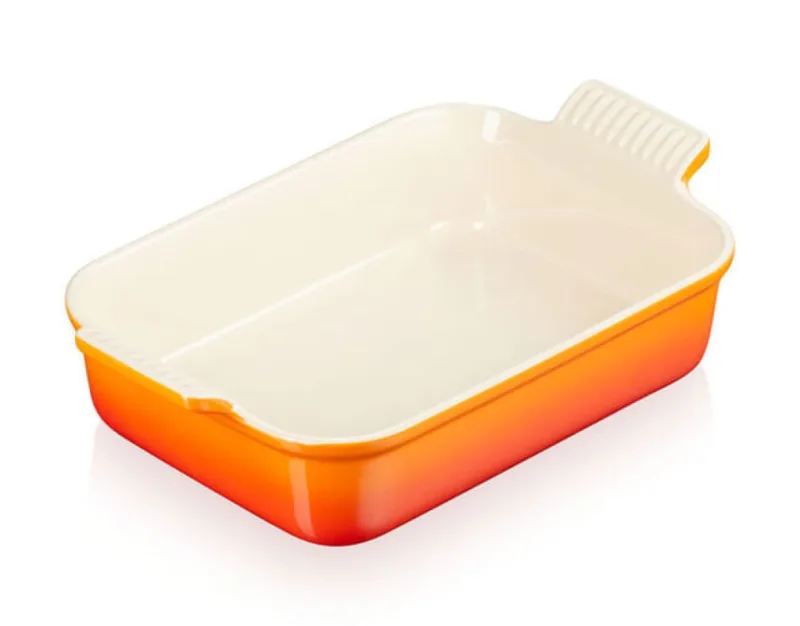 Travessa Le Creuset Retangular 26 CM Heritage Vermelho - 02.19.0361060 - Le creuset