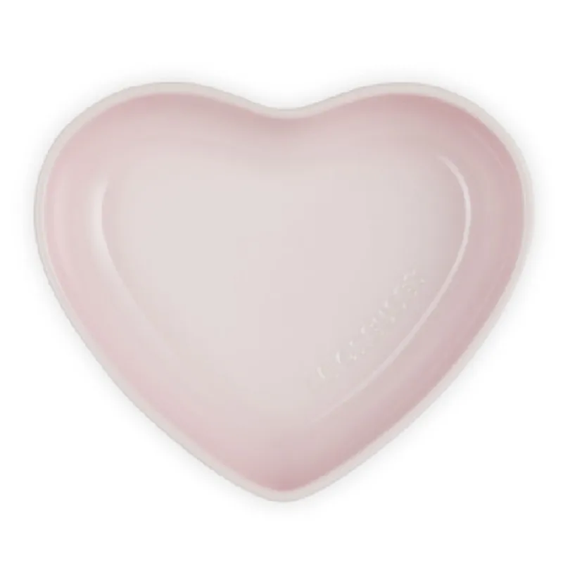PRATO CORACAO LE CREUSET SPHERE 23CM EM CERÂMICA SHELL PINK 80255237770099 - Le creuset