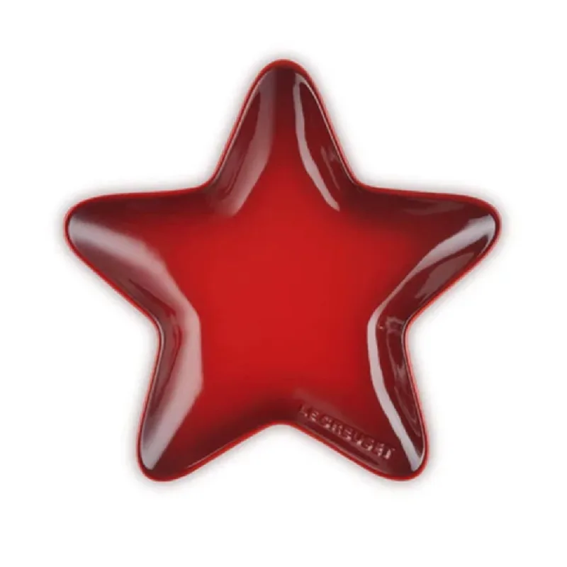 PRATO ESTRELA LE CREUSET 20CM EM CERÂMICA VERMELHO 80612360600007 - Le creuset