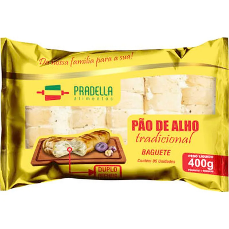 Pão de Alho Pradella Tradicional 400g