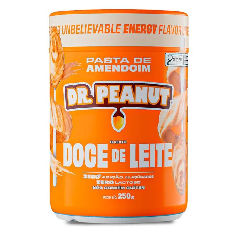 Pasta De Amendoim Dr.peanut Sabor Doce De Leite 250g - Não Informado