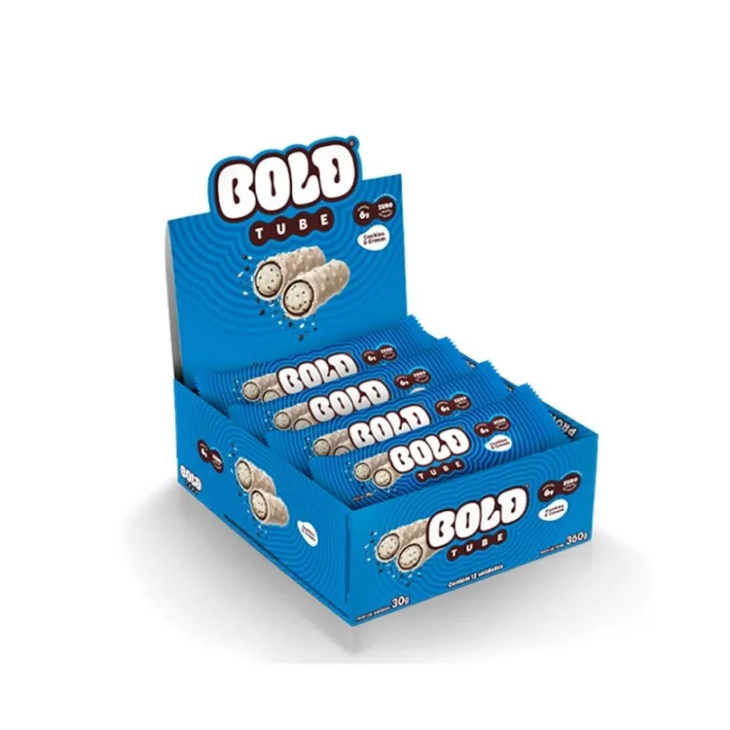 Bold Tube Display (12 Unid De 30g) - Bold Cookies &amp; Cream - Bold