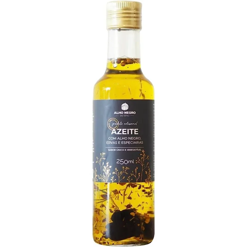 Azeite De Oliva Aromatizado Alho Negro Do Sítio 250ml - Não Informado