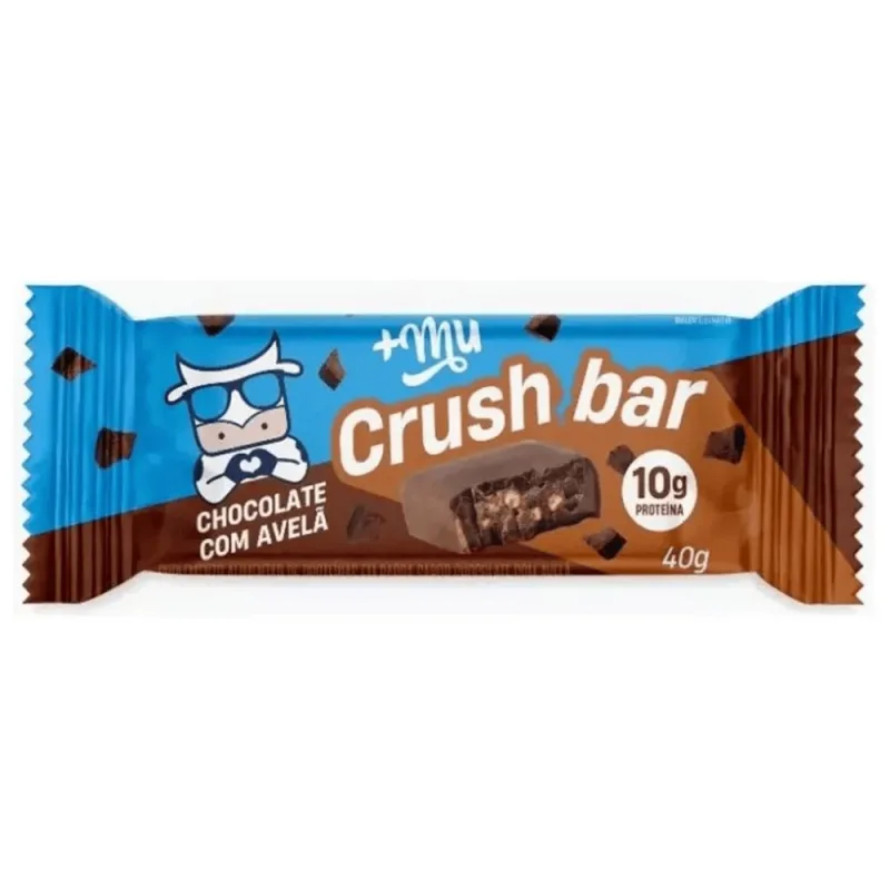 Barra Crush Bar Chocolate Avelã +mu 40g - Não Informado