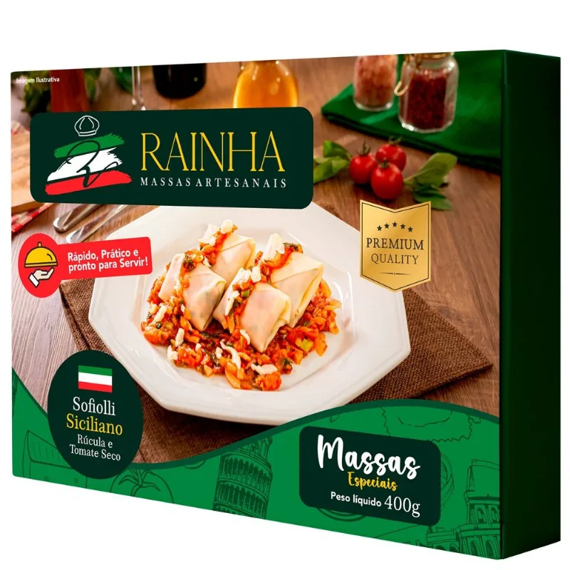 Sofiolli Siciliano Rúcula e Tomate Seco Rainha 400g