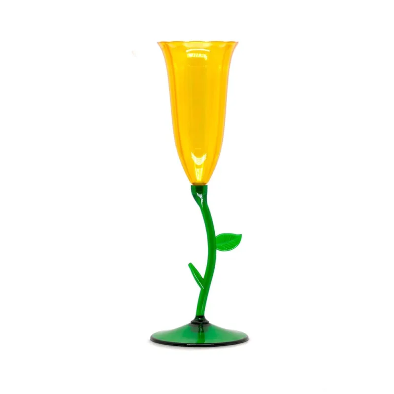 Taças Champagne Floréale Glass Fetély 90ml 4un Green Yellow - Zahav