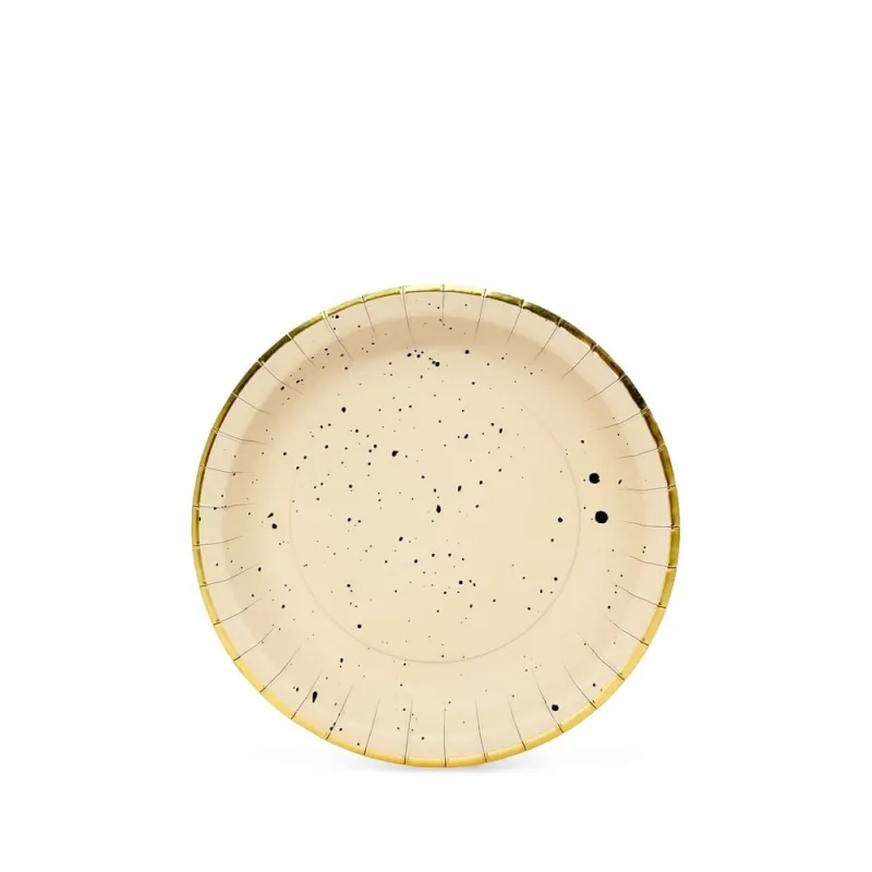 Prato Sobremesa Aura Gold Fetély 18cm 6 Unidades - Zahav
