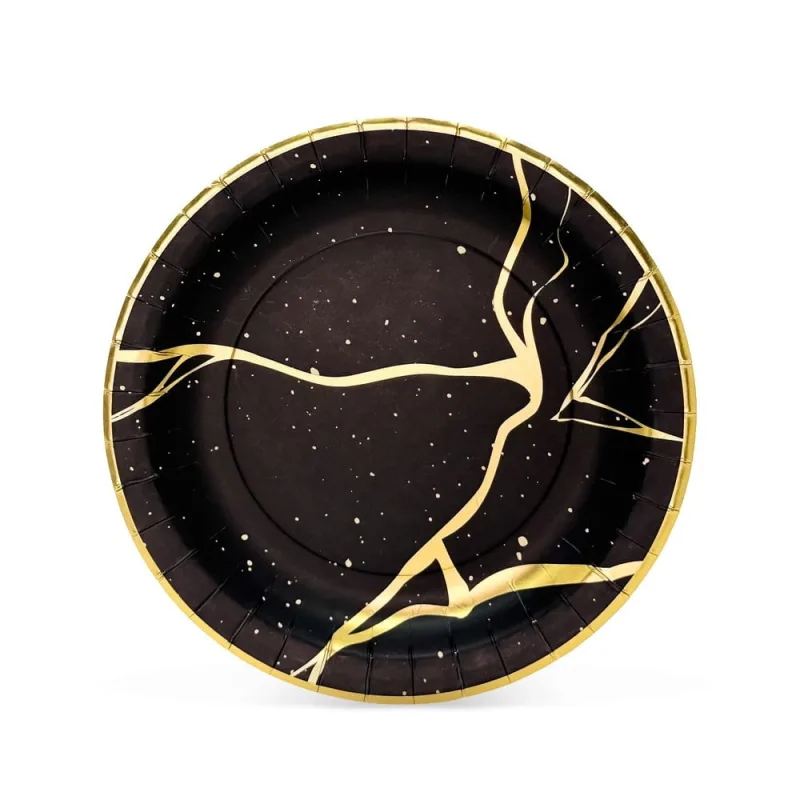 Prato Fundo Aura Gold Fetély 23cm 6 Unidades - Zahav