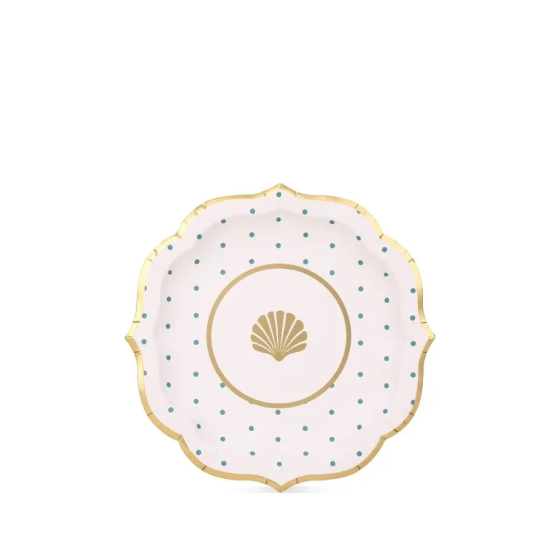 Prato Sobremesa Luxury Blue Fetély 20cm 6 Unidades - Zahav