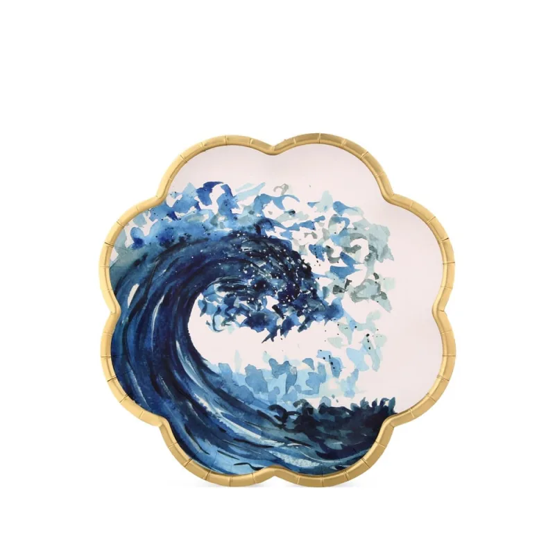 Prato Raso Ocean Blue Fetély 26cm 6 Unidades - Zahav