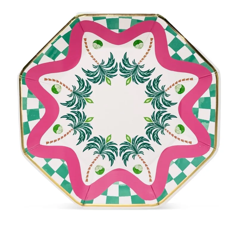 Prato Fundo Tropical-Chic Fetély 23 cm 6 Unidades - Zahav