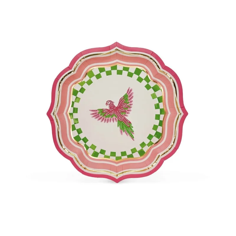 Prato Raso Fetély Tropical-Chic 28cm 6 Unidades - Zahav