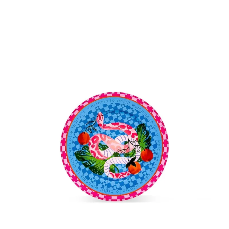 Prato Sobremesa Solar-Tropical Fetély 18cm 6 Unidades - Zahav