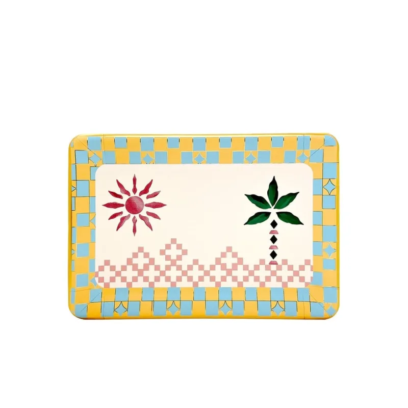 Travessa Retangular Solar-Tropical Fetély 33cm 4 Unidades - Zahav