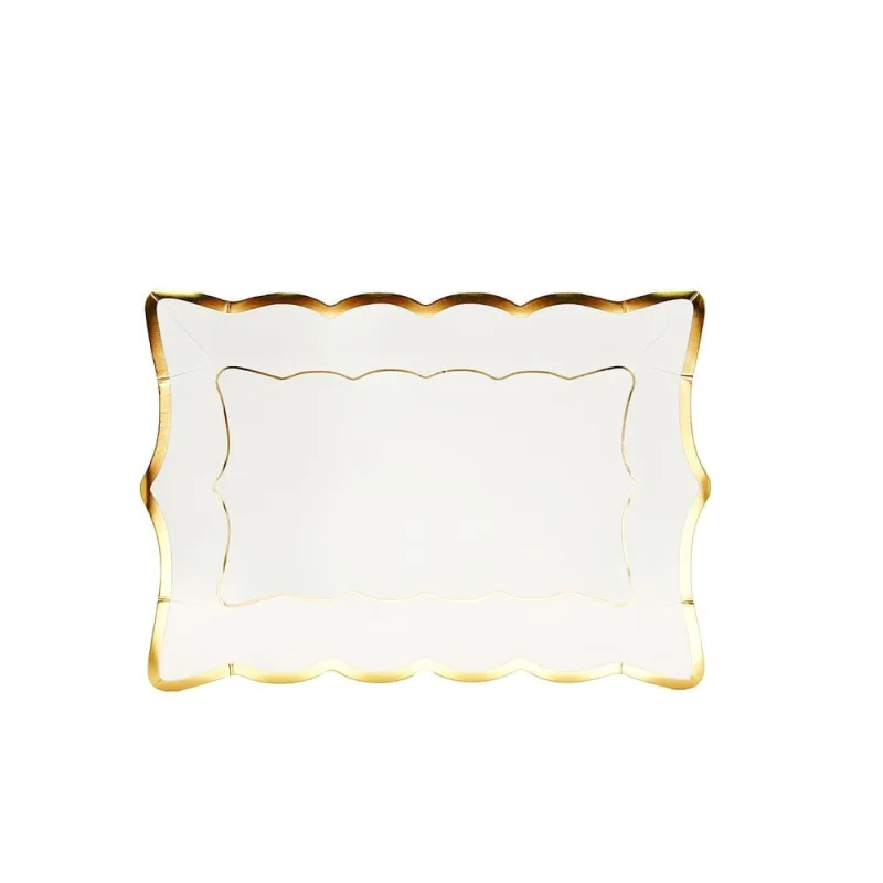 Travessa Retangular Piacera Fetély 30cm 4 Unidades - Zahav