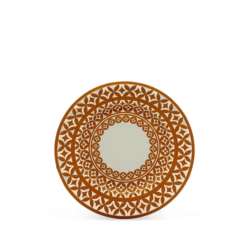 Prato Sobremesa Mosaïque Fetély 18cm Moutarde 6 Unidades - Zahav