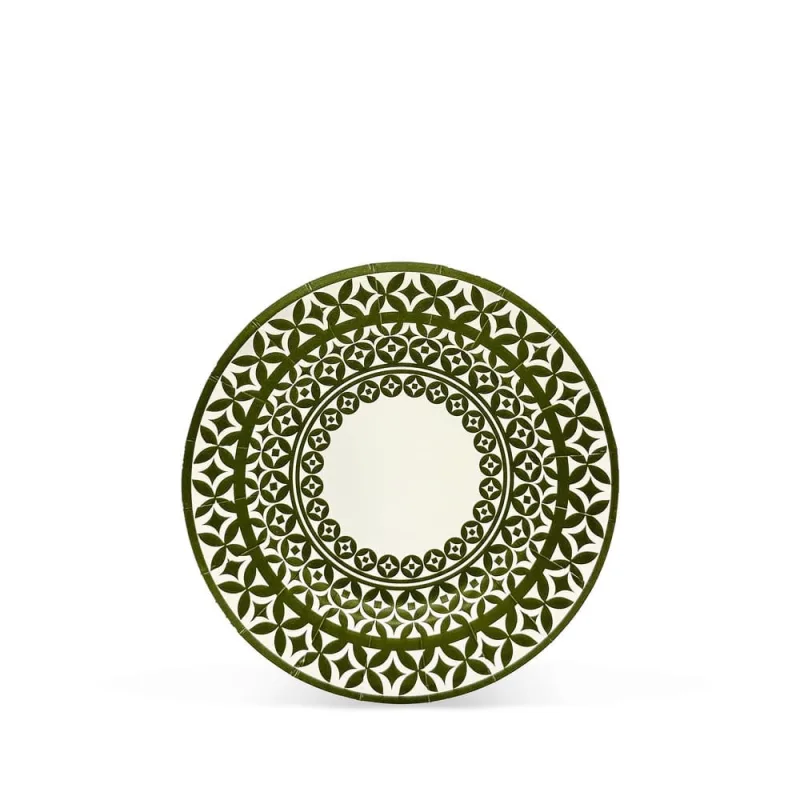 Prato Sobremesa Mosaïque Fetély Vert Mousse 18cm 6un - Zahav