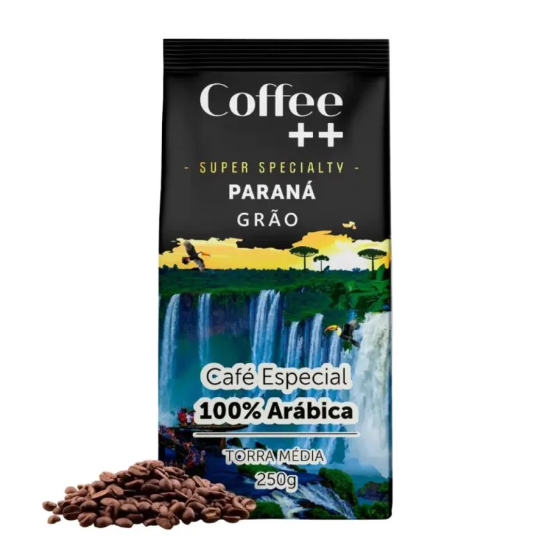 Café Coffee++ em Grãos Paraná 250g - COFFEE +