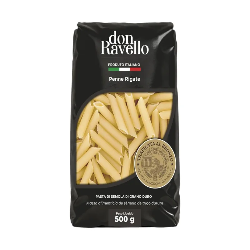 Macarrão Italiano Penne Rigate Don Ravello 500g