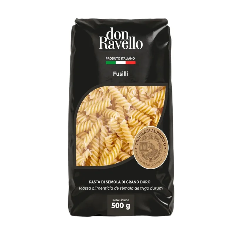 Macarrão Italiano Fusilli Don Ravello 500g