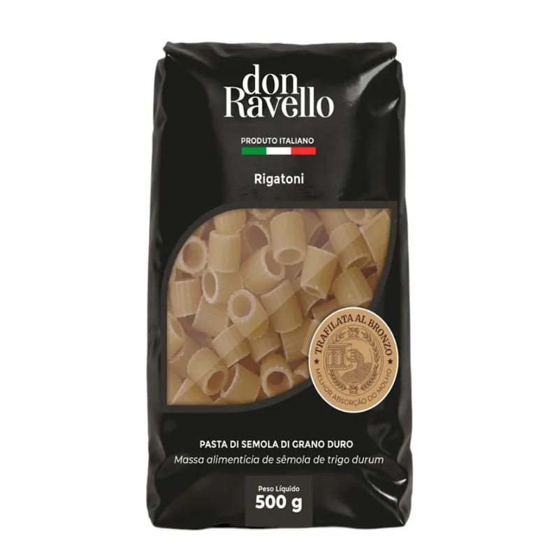 Macarrão Italiano Rigatoni Don Ravello 500g