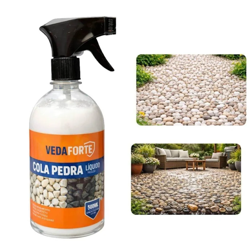 Fixador para Pedras Cola Veda Forte Nanotecnologia Transparente Vbrasil 500ML - OUTRAS MARCAS