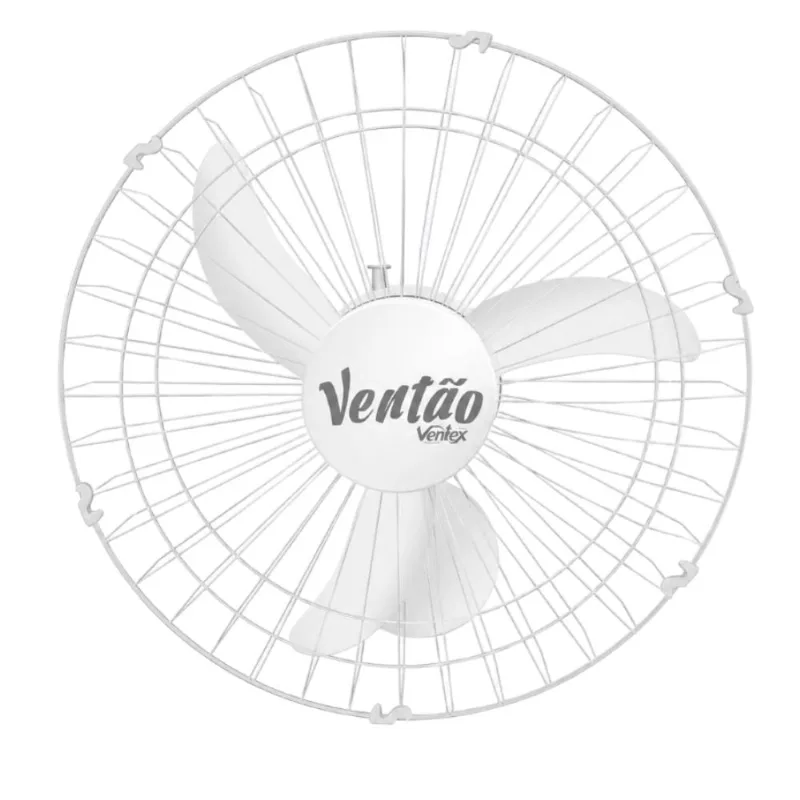 Ventilador de Parede Ventão com 3 Pás 60cm 160W Ventex Ventilador de Parede Ventão Branco com 3 Pás 60cm 160w Bivolt