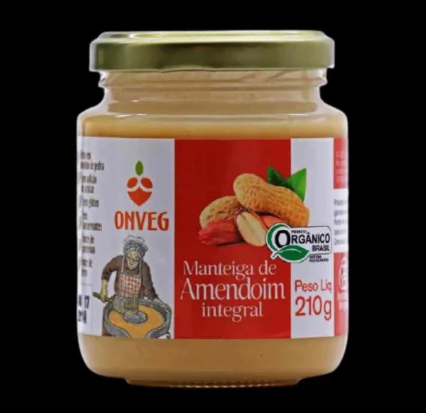 Manteiga de Amendoim Orgânica Onveg 210g - Não Informado