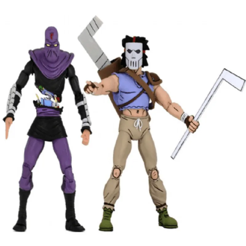 Casey Jones Vs Foot Soldier (Slashed) Cartoon 7 Figure - TMNT
