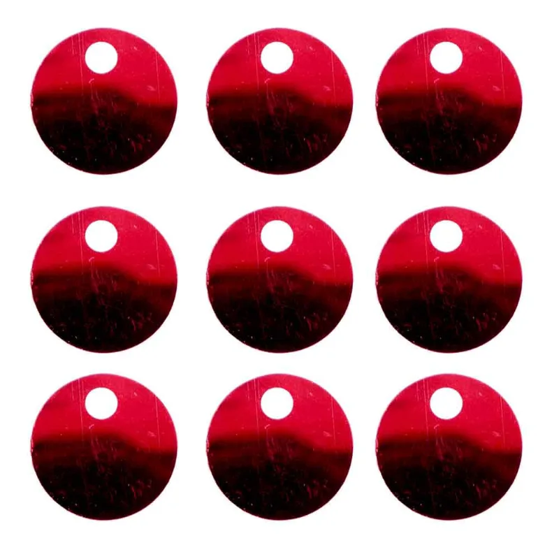 Paete Com Furo Grande 25Mm Em Pvc Com 500G 201 - Vermelho