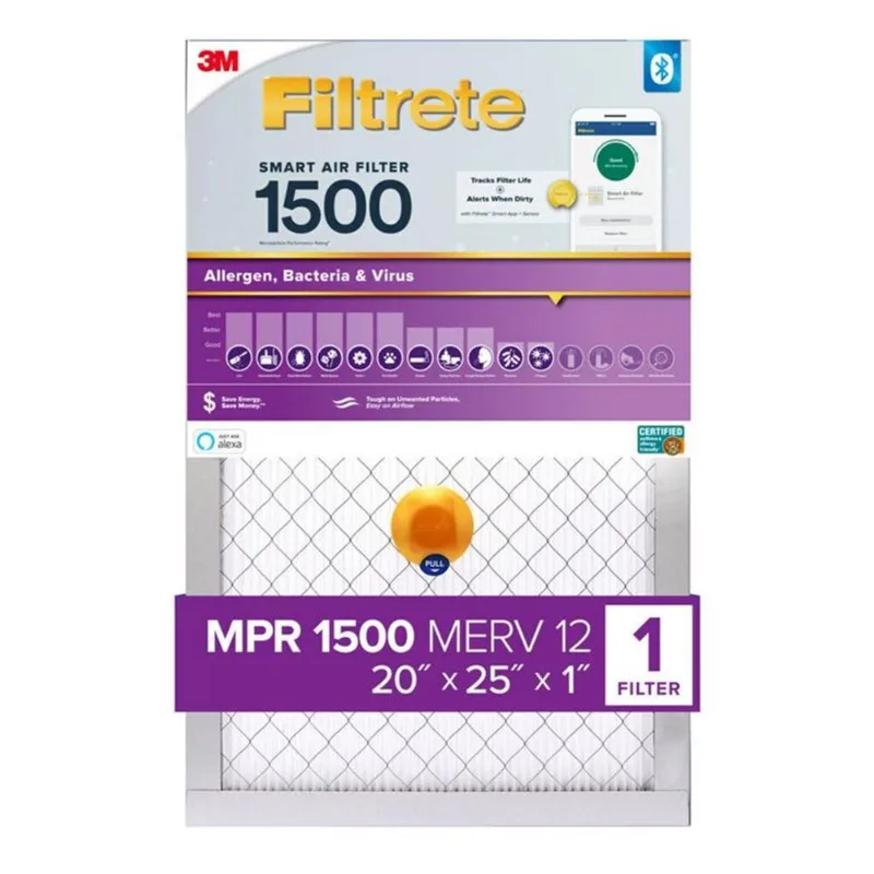 Filtro De Ar Inteligente Filtrete 20x25x2cm Fiberglass 12 Merv