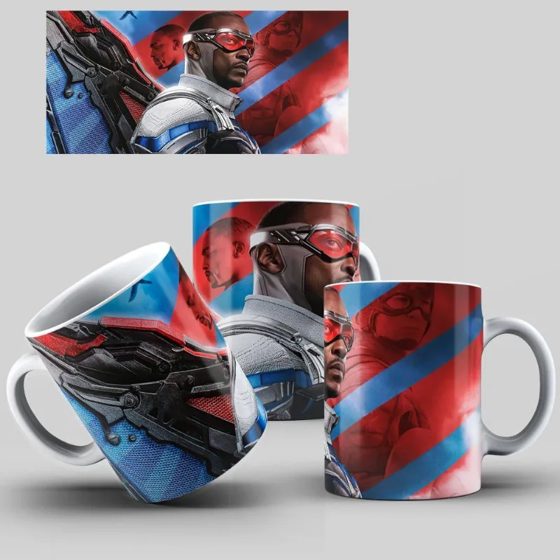 Caneca De Porcelana Falcão E Soldado Invernal 03