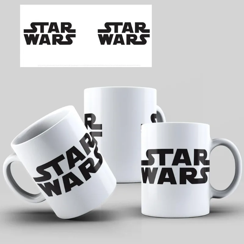 Caneca De Porcelana Star Wars Black