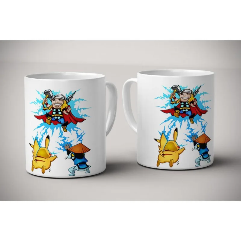 Caneca Thor Picachu Raiden