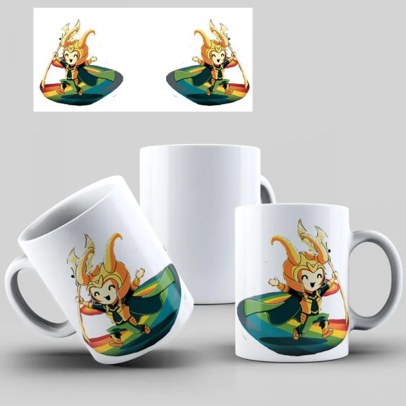 Caneca Loki Arco Iris