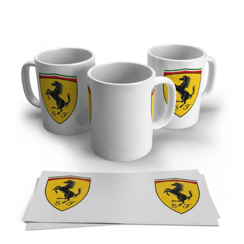 Caneca De Porcelana Ferrari Emblema
