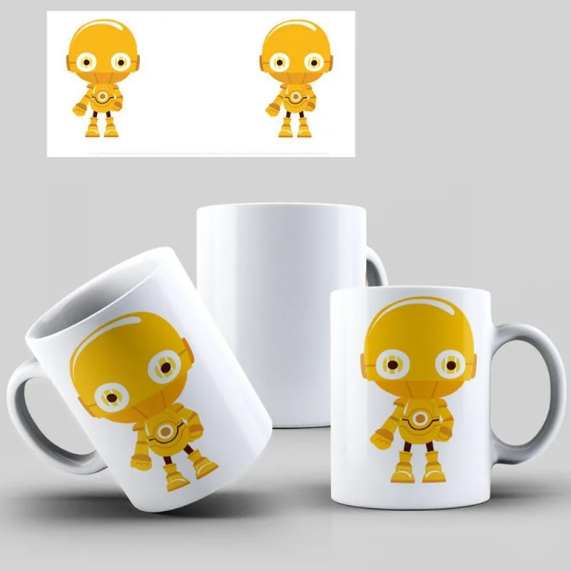 Caneca De Porcelana C3po