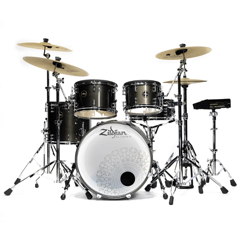Bateria Eletrônica Zildjian Alchem-E Gold EX ZAGEX com módulo E-Vault