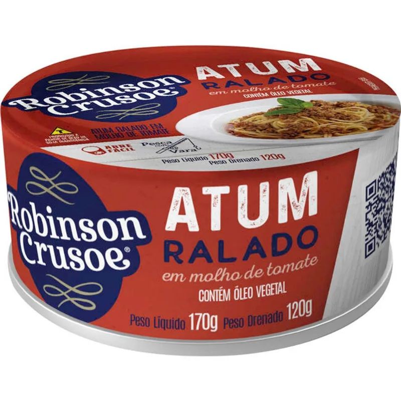 Atum Ralado Robinson Crusoe Tomate 120g