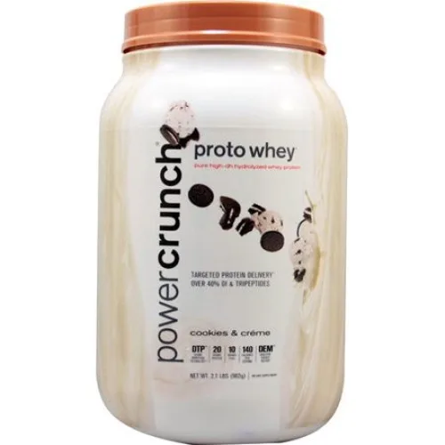 Bnrg Power Crunch Proto Whey, Cookies And Creme, 2.1 Pound - BNRG