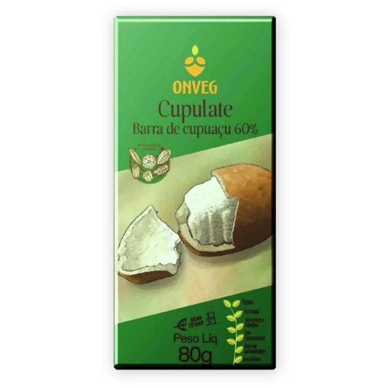 Cupulate 60% Chocolate De Cupuaçu 80g Onveg - Não Informado