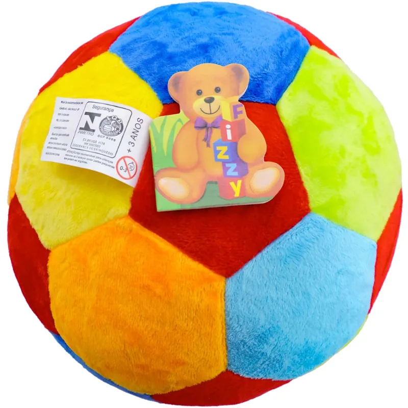 Bola de Pelúcia Grande com Chocalho Alta Maciez 25 x 25 x 25