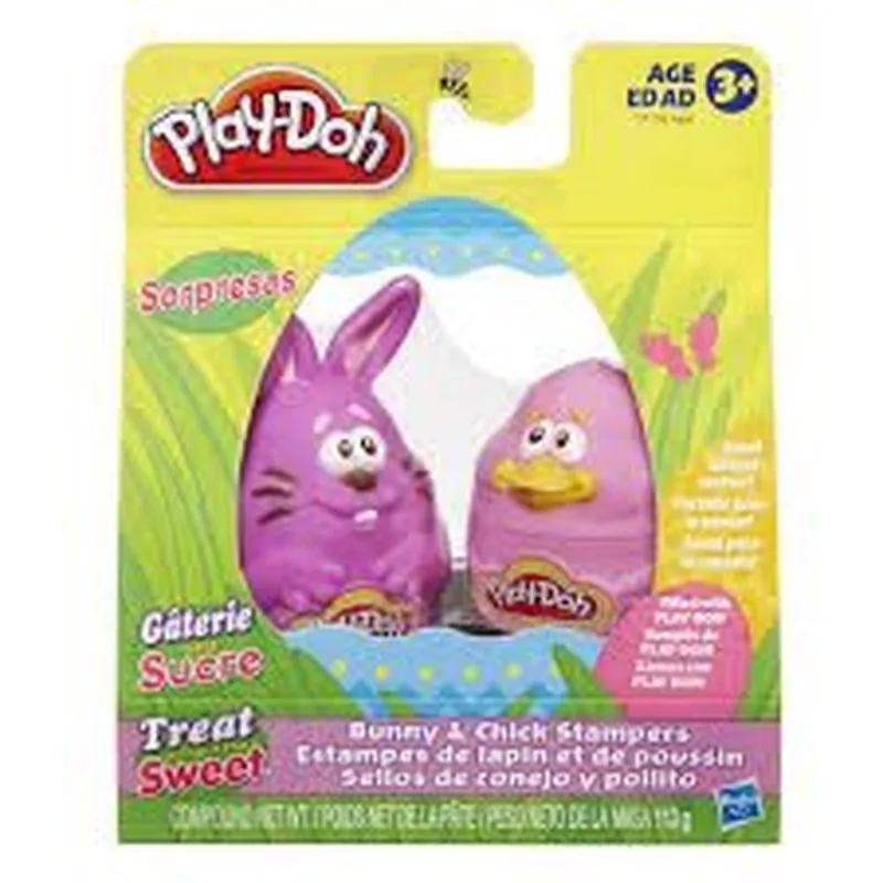 Play Doh Pascoa Carimbo Coelho Roxo E Passarinho Hasbro